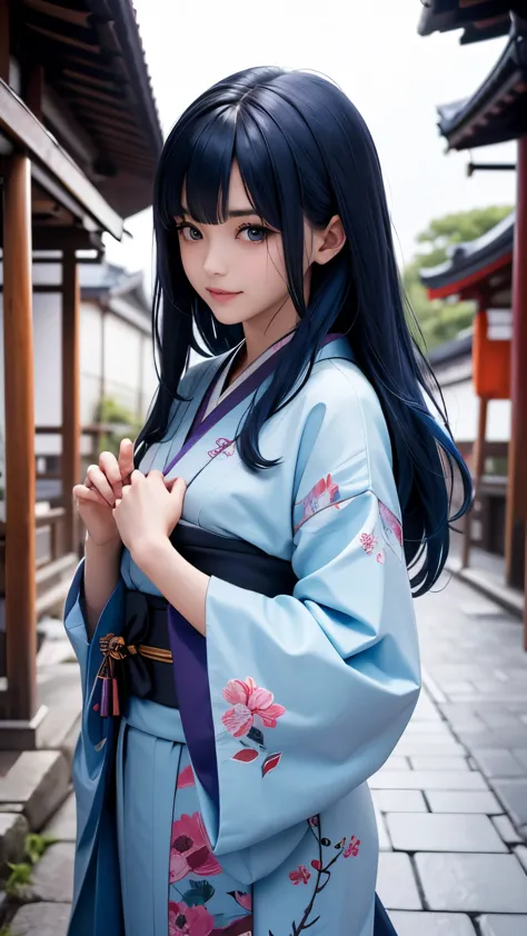 japan人女性, japan, (masterpiece, best quality), intricate details, thin, ((slim)), beautiful girl, straight hair, long hair, blue ...