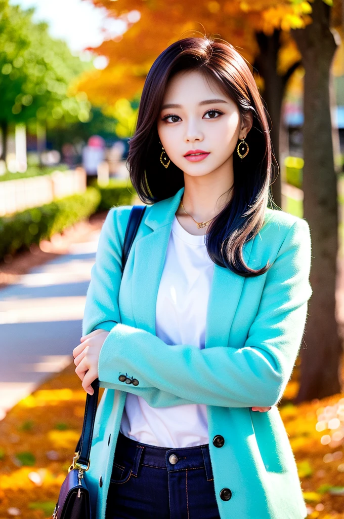 Tzuyu 1, Model, Autumn Fashion, Best Quality, High fineness, RAW Photos, 4k wallpaper, Fine details、