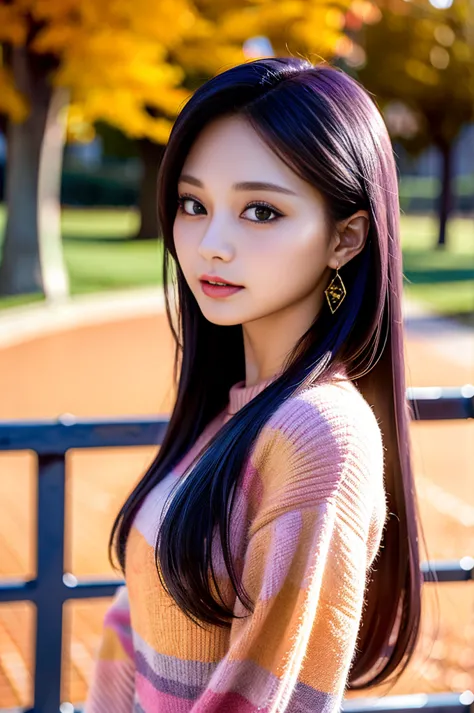 tzuyu 1, model, autumn fashion, best quality, high fineness, raw photos, 4k wallpaper, fine details、