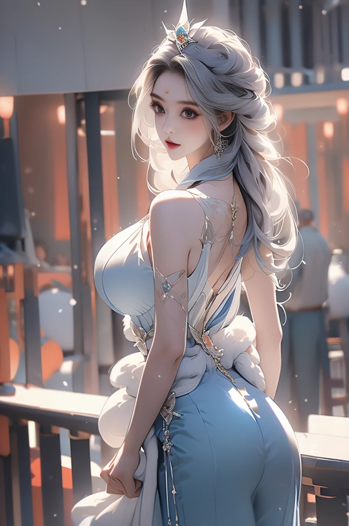 (masterpiece, best quality, Rich in details, realism: 1.3), (ulzzang-6500-v1.1:0.7), 1 girl, Upper body, (buttocks, big breasts, Sexy, beautiful, Perfect body: 1.3)