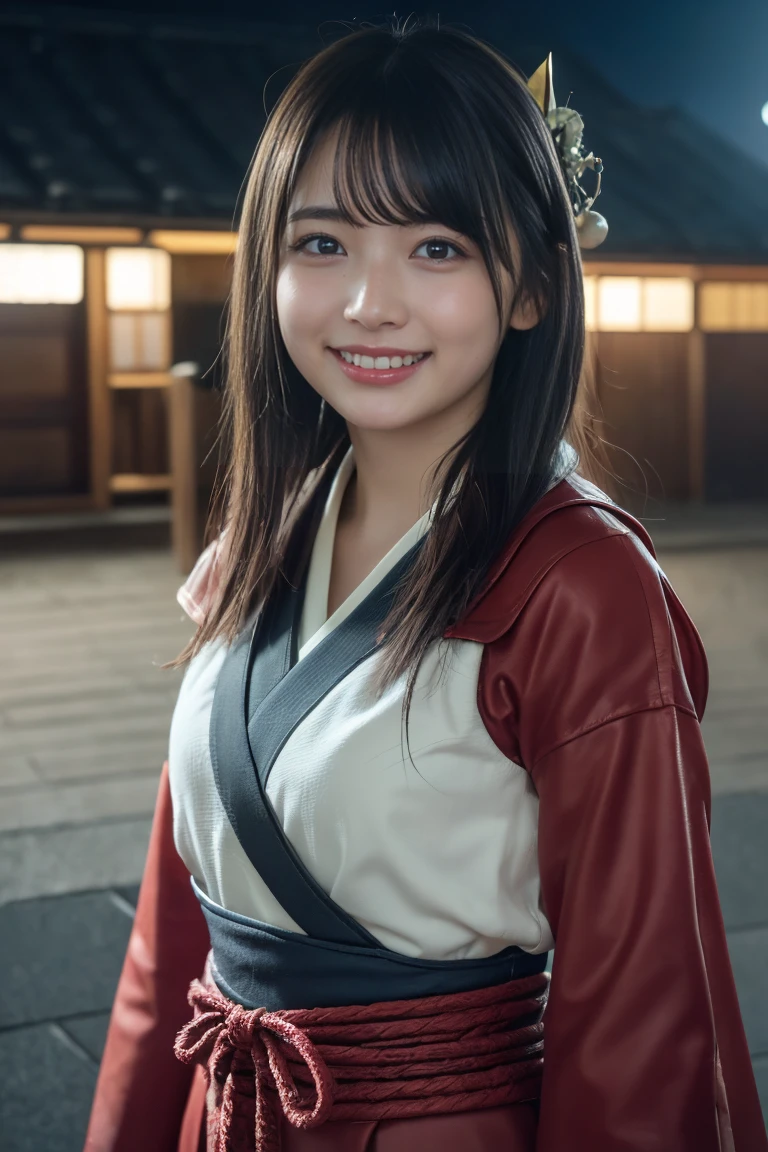 (8k, RAW Photos,Best Quality, High resolution:1.1), (Ultra-realistic:1.4),(Realistic, Realistic:1.3),The Beauty of Japan、entity1.5,miko_clothes1.3、((smile:1.3))、whole body:1.4、Clear sky、Awards、Cinema Lighting、Octane Rendering、Unreal Engine、Volumetric DTX、wallpaper、