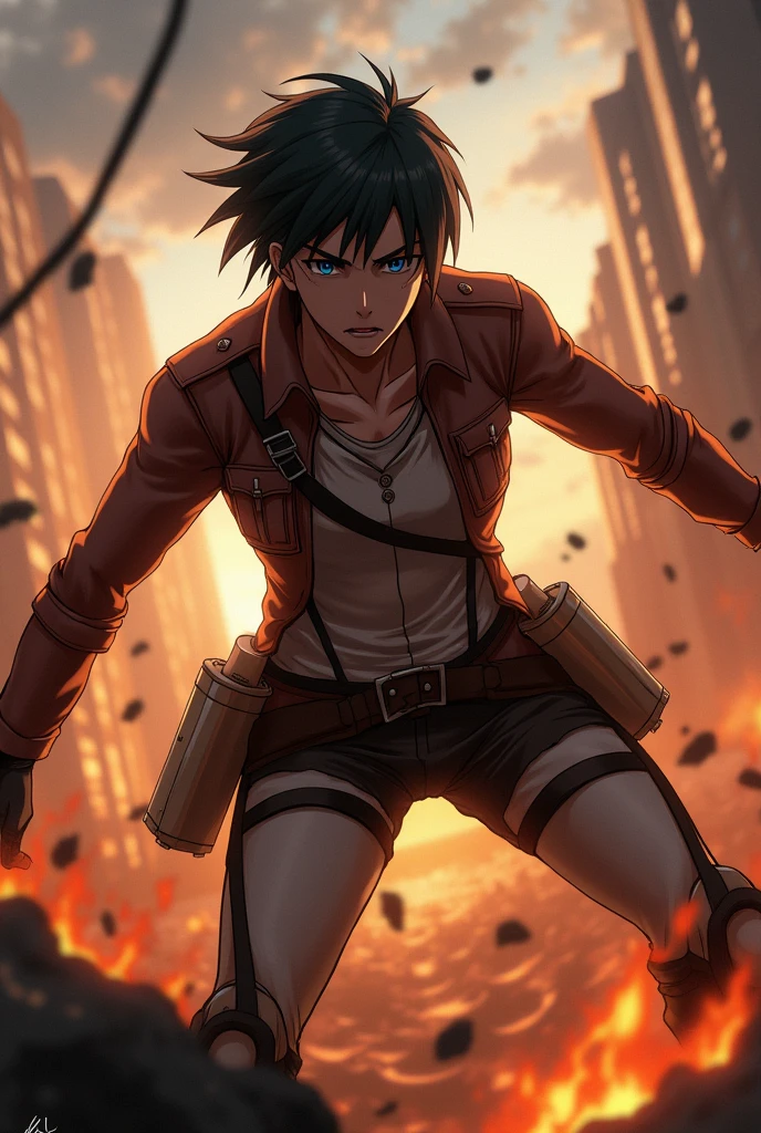 Napalony Levi z Attack on Tittan