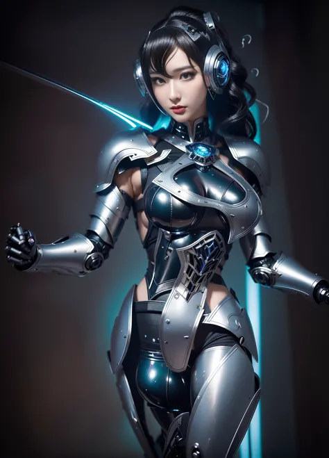 super detail, high detail, high quality, best quality, high resolution，a female robot，beautiful female robot,beautiful clear fac...