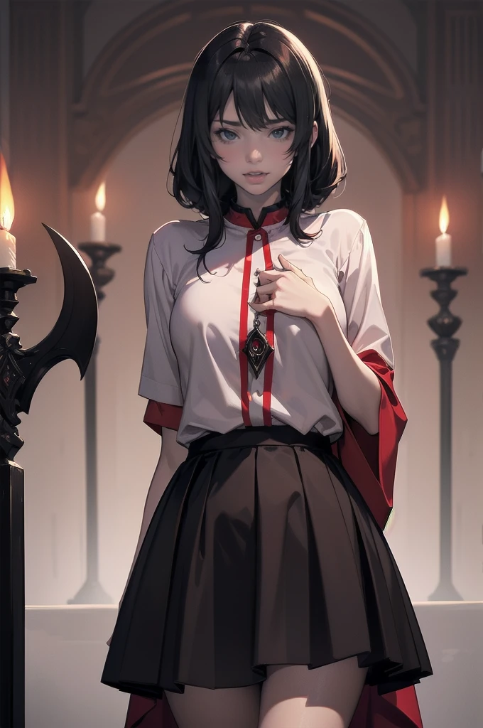 Shadowy Face　、beautiful girl、とてもcute天使、Pink T-shirt、cute、baby face、smile、Long skirt、Black pumps、.(Best Quality,4K,High resolution,Masterpiece 1.2),Very detailed,Real 1.37,Spooky altar background,Dark fantasy,Red color scheme,Ominous atmosphere,Eye-catching,Storytelling,anatomy,Anime Style,Concept Art,beautiful細部までこだわった顔と (((Red eyes ))),A terrifying ritual ,Satanic Ritual,Premature death,Inappropriate behavior,クレイジーなsmile,Scythe Face,Girl Monster, beautiful, Delicate facial features, Sharp Eye, Sharp Fangs, pale Skin, Dark Background, Cinema Lighting, Dramatic Shadows, Gothic, Gloomy atmosphere, Dark fantasy, One person&#39;S, Please open your mouth wide, Open your mouth and baring your teeth,Sharp teeth like a beast, Wide lips, Very wide mouth, Red cheeks, ,(Blood splatter1.3),Scary smile, smile,Angel Design, TwiSted smile、Bloody、Head bleeding,,,,,、Blood splatter、,(Blood splatter1.3),skull,Horror Style, ((Fantasy Sweet Ta Frill Pink Costume)), ((Flowing blonde hair)), ,(Blood splatter1.3),Female Curves, Sexy flat stomach, Perfect hands, Perfect anime character face, (pink tutu dress)), Standing, ((邪悪なsmile)), ,(Blood splatter1.3), Steam circulation, Moonlight Illumination, night lighting, (Blood splatter1.3),アニメAngel Design, TwiSted smile、Bloody、Head bleeding,,,,,、Blood splatter、,(Blood splatter1.3), skull,Gothic architecture、Western architecture、ファンタジーのworld、,Victorian city, Skeleton Gas Light,Absurd, High resolution、 ((Tabletop)), ((Best Quality)), (Very detailedな), ((Very detailed)), (beautiful), ((cute)), (nfsw1.8), One personで,(1.6)、(world&#39;The scariest and creepiest devil girl 1.5)beautiful face、Full body Ezbian、pale, beautiful肌、Big Breasts、beautiful黒いの髪、Long Hair、優しくsmileむ、Dark building ruins、(snow white&#39;Ruffled Dresses 1.3)、(暗い廃墟はBloody 1.3)、Low angle full body shot、(少女は血の海の中にStanding1.2)、(The ground is .3)、(The girl lost a lot of blood......1.3)、(クレイジーなsmile1.6)、Spirits、(Blood dripping from the mouth 1.3)、
