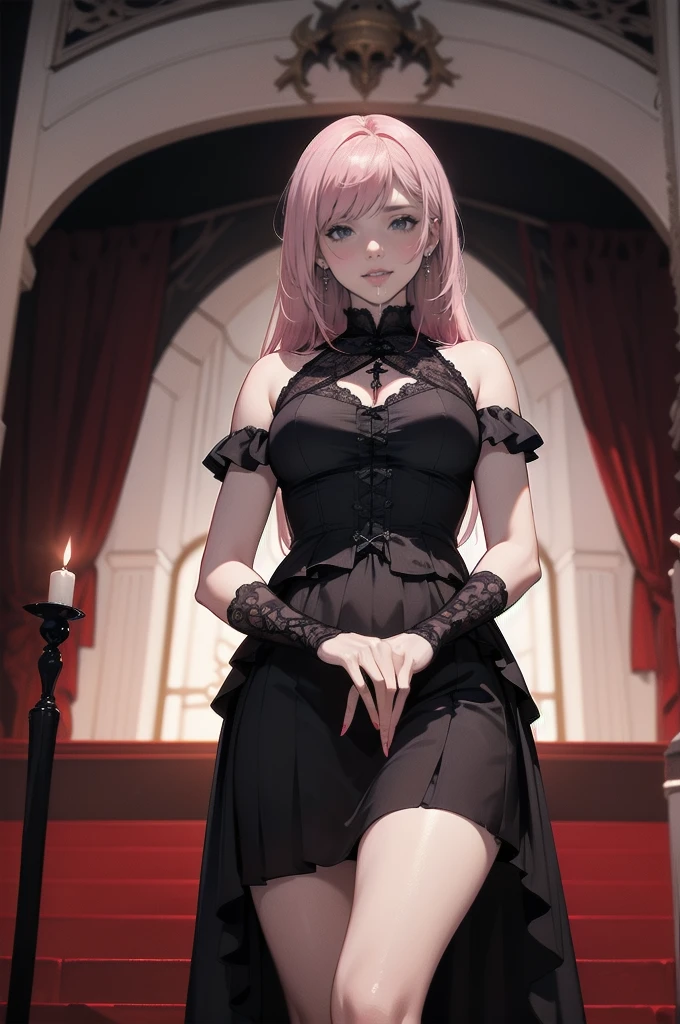 Shadowy Face　、beautiful girl、とてもcute天使、Pink T-shirt、cute、baby face、smile、Long skirt、Black pumps、.(Best Quality,4K,High resolution,Masterpiece 1.2),Very detailed,Real 1.37,Spooky altar background,Dark fantasy,Red color scheme,Ominous atmosphere,Eye-catching,Storytelling,anatomy,Anime Style,Concept Art,beautiful細部までこだわった顔と (((Red eyes ))),A terrifying ritual ,Satanic Ritual,Premature death,Inappropriate behavior,クレイジーなsmile,Scythe Face,Girl Monster, beautiful, Delicate facial features, Sharp Eye, Sharp Fangs, pale Skin, Dark Background, Cinema Lighting, Dramatic Shadows, Gothic, Gloomy atmosphere, Dark fantasy, One person&#39;S, Please open your mouth wide, Open your mouth and baring your teeth,Sharp teeth like a beast, Wide lips, Very wide mouth, Red cheeks, ,(Blood splatter1.3),Scary smile, smile,Angel Design, TwiSted smile、Bloody、Head bleeding,,,,,、Blood splatter、,(Blood splatter1.3),skull,Horror Style, ((Fantasy Sweet Ta Frill Pink Costume)), ((Flowing blonde hair)), ,(Blood splatter1.3),Female Curves, Sexy flat stomach, Perfect hands, Perfect anime character face, (pink tutu dress)), Standing, ((邪悪なsmile)), ,(Blood splatter1.3), Steam circulation, Moonlight Illumination, night lighting, (Blood splatter1.3),アニメAngel Design, TwiSted smile、Bloody、Head bleeding,,,,,、Blood splatter、,(Blood splatter1.3), skull,Gothic architecture、Western architecture、ファンタジーのworld、,Victorian city, Skeleton Gas Light,Absurd, High resolution、 ((Tabletop)), ((Best Quality)), (Very detailedな), ((Very detailed)), (beautiful), ((cute)), (nfsw1.8), One personで,(1.6)、(world&#39;The scariest and creepiest devil girl 1.5)beautiful face、Full body Ezbian、pale, beautiful肌、Big Breasts、beautiful黒いの髪、Long Hair、優しくsmileむ、Dark building ruins、(snow white&#39;Ruffled Dresses 1.3)、(暗い廃墟はBloody 1.3)、Low angle full body shot、(少女は血の海の中にStanding1.2)、(The ground is .3)、(The girl lost a lot of blood......1.3)、(クレイジーなsmile1.6)、Spirits、(Blood dripping from the mouth 1.3)、
