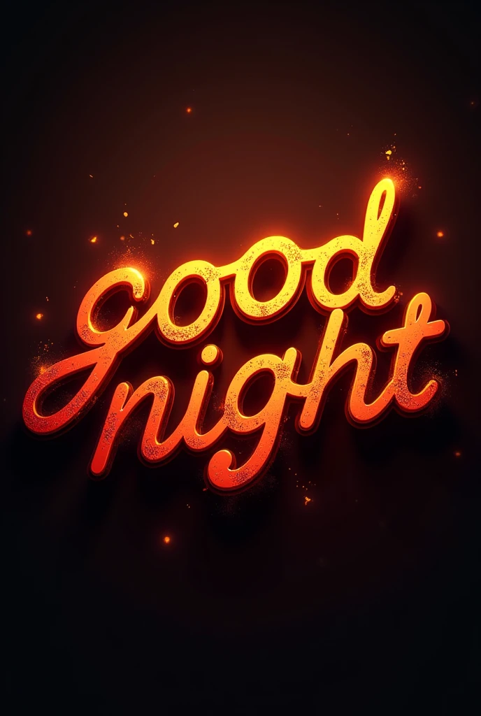 Create a 4D Logo "Goodnight" Wild Auburn Burnt Colors