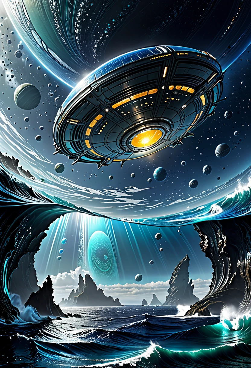 cutythbhjdfnm highly detailed cinematic concept art of the alien ocean Solaris.
