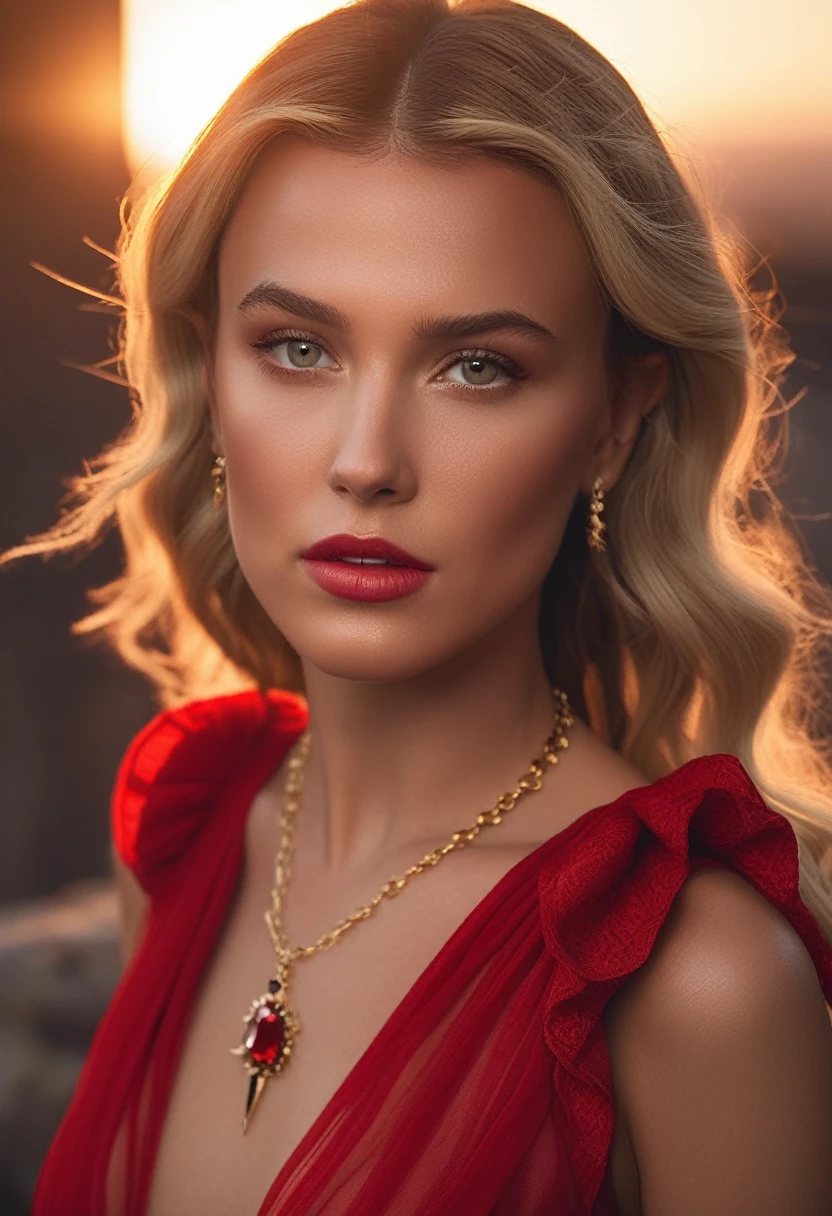 cinematic photo professional photography of of  (((Ohwx Woman))) in the style of Annie Leibovitz, ((full body))((Sensual red princess style dress ))Close-up of the head, n-4 f1.8 hd wallpaper photograph trending on instagram 4k award winning photo 8 k detailed hyper realistic cinematic shot beautiful volumetric lighting octane render unreal engine 5 rendered with nanite canon eos r3 fujiMovie x - t 30 sony alpha gw 6 0 d mark iv lens flare lights dark . 35mm photography, Movie, bokeh, professional, 4k, very detailed ((red lips, blush, brown eyeshadow, make-up, eyeliner))((red lipstick)) (((sensual way))