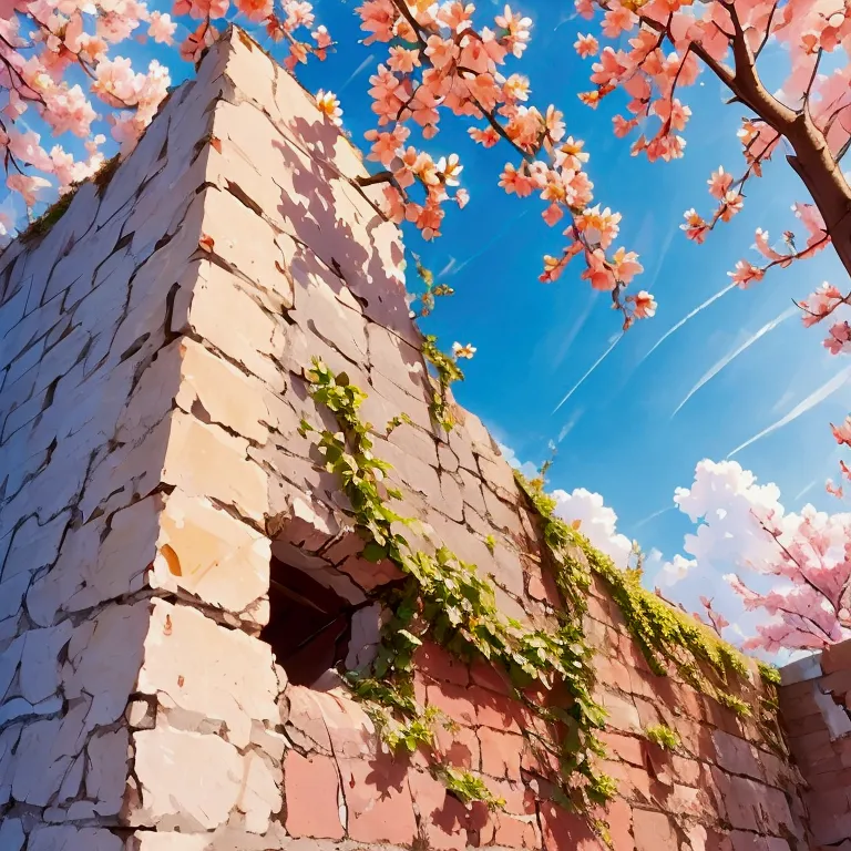 a close-up of a wall with a hole and the virgin