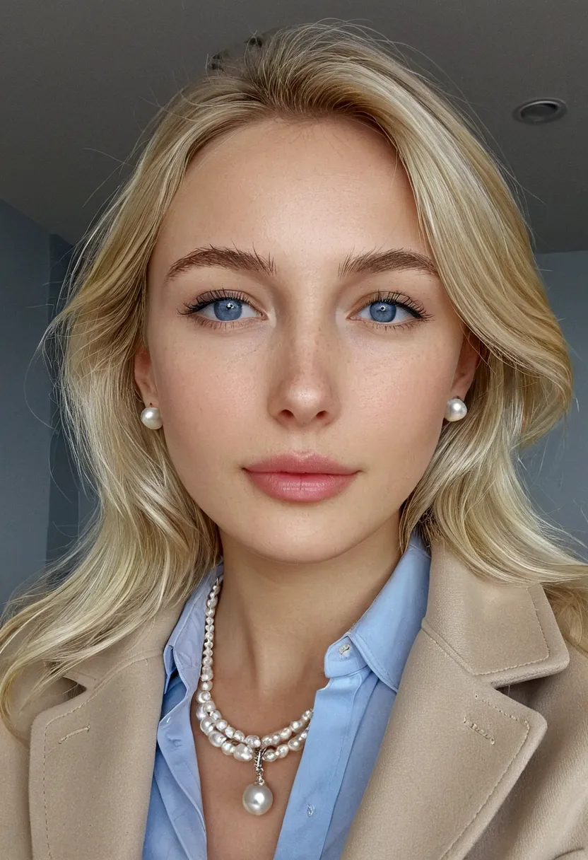 1, but it looks like it&#39;s 15. rich girl style. russian. light blonde hair with white highlights, smooth and shoulder length....