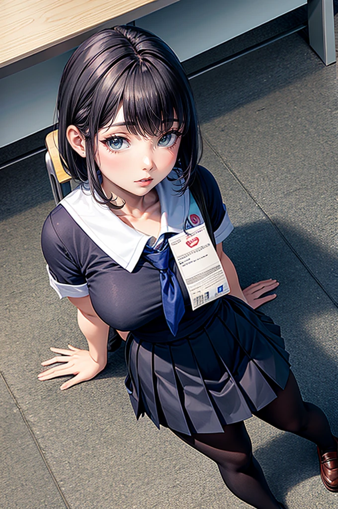 Giantess Art, Surreal school girl, 非常に詳細なgiantショット, giant, Short Hair, Black Pantyhose, A giant schoolgirl&#39;Much bigger than a skyscraper, Wearing rimless glasses, Huge , Navy Blue Blazer, Red Tie, Mini skirt, Black Pantyhose, I don&#39;t wear shoes., very small metropolis, Miniature metropolis, 足元までの高さしかないMiniature metropolisで、しゃがんでPeeをする, The city is a sea of urine, Urine Tsunami, Small trains and cars are being flushed with urine., Full body description, GTS, Giga Giantess, Black Pantyhose, Pantyhose Legs, Pantyhose Legs, ,Trampling City,Crush City,Small Town,Micro City, Pee,