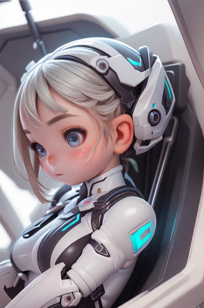 Based on previous generation (highest quality, ultra HD, ultra high resolution, realistic masterpiece) Cute girl,  beautiful girl (cute, realistic military cyborg girl) Distance where facial expression can be seen (liquid platinum white laminated armor type exoskeleton, fluid bodysuit, backpack-like weapon, decorative design, very exposed skin) zoom character (petite, short, 6:1 ratio, realistic cute, perfect face, 100cm tall: 1.7) (big face, big eyes: 1.6) provocative, seductive (well-groomed skin, cute face, long hair, trimmed bangs above eyebrows, trimmed thin eyebrows: 1.8, eyebrows visible through bangs) (shiny skin, oily skin, sweat, wet skin, perfect skin, beautiful skin, lotion,) (modest light lipstick) shaved pussy (historical masterpiece) (legs spread, view from below) (professional photography) (photorealistic) (ultra-detailed skin) (perfect anatomy) (high quality) (high resolution) (16K) (), (ultra-detailed), (detailed), (100 layers), (textile photography), (highly detailed CG), (Perfect Anatomy), (Glowing Skin), (Detailed Face), (Beautifully Detailed Eyes), (P) (I) (P) (N) (Realistic 3D), (Multi-Layer Textures), (Perfect Proportions), (Octane Rendering), (Duotone Lighting), (Low ISO), (Wide Aperture), (White Balance), (High Dynamic Range), (Ray Tracing), (Global Illumination), (NVIDIA RTX), (High Resolution), (PBR), (Texturing), (Post Processing), (Anisotropic Filtering), (Depth of Field), (Maximum Clarity (Sharpness), (High Efficiency Subpixel), (Subpixel Convolution), (Light Particles), (Scattered Light), (Tyndall Effect), Severed Limbs, Nipples, (((Glossy Skin))), Oil, Wet, Sweat,, (Perfect Face), (((Girl in a Machine Box))), (((Stuffed in a Machine Box))), ((((Cockpit)))), , LoRA Response,