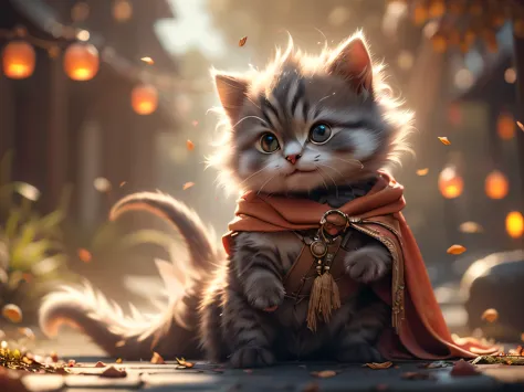 (best quality, super detailed, masterpiece, representative work, official art, professional, super high detail, 8k:1.3) cute cat...