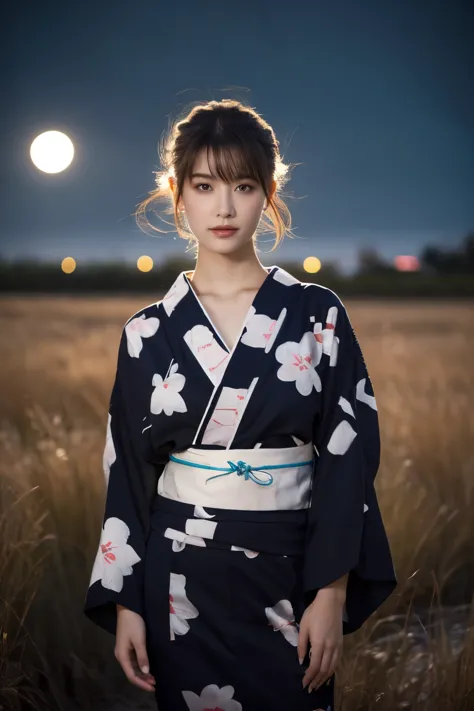 1 girl, (she is wearing a cute yukata:1.2), very beautiful japanese idol portraits(raw photo best quality), (realistic, realisti...