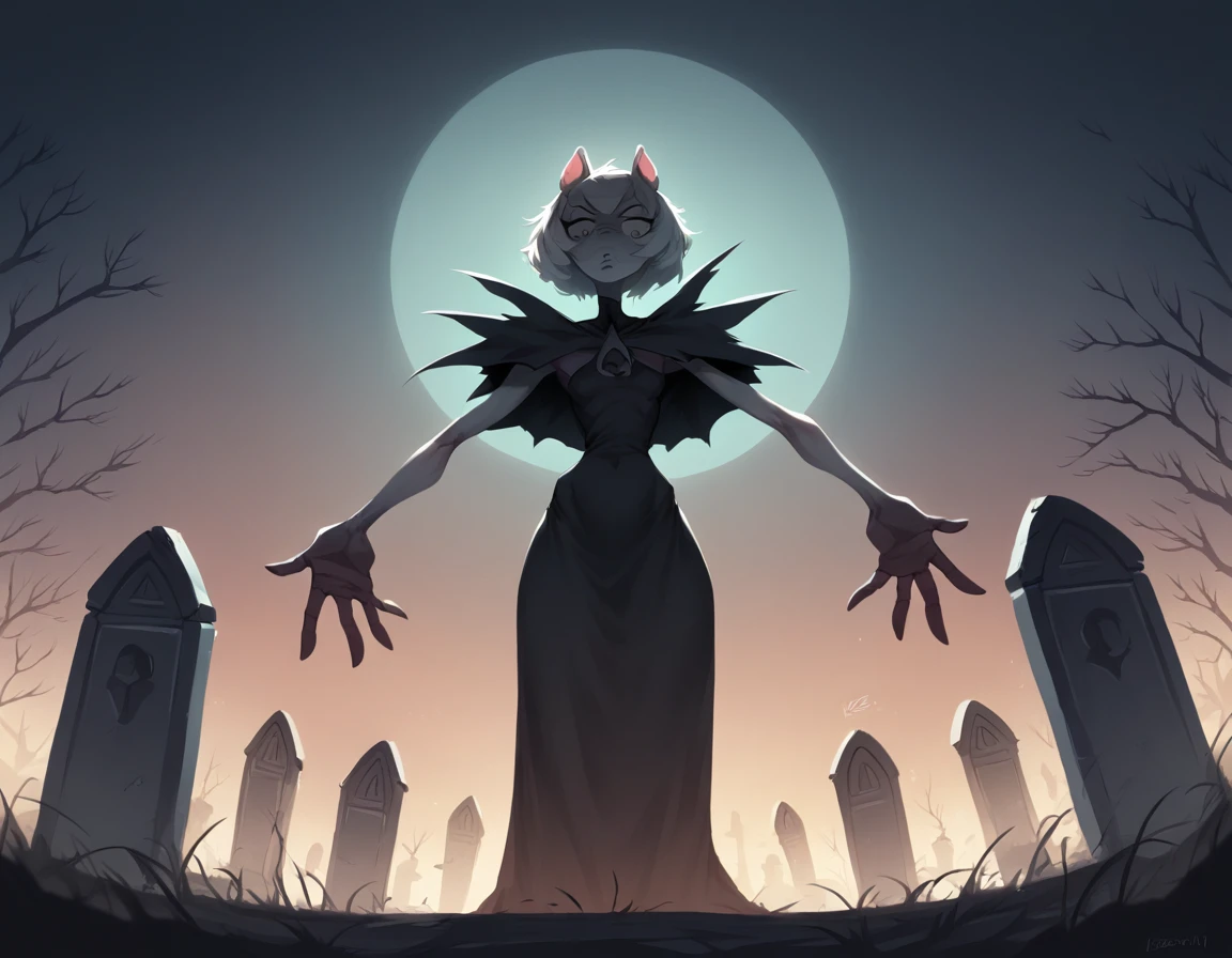 SFW, Best Quality, High resolution, 1girl, Details Girl, detail hands, Detail fingers, Detail Face, detail 1girl in, (evil beautiful anthro pig woman), Looking down, dead graveyard garden, (dark sky), pale skin, ((very skinny), black long hair in eyes, (evil queen dress),, (tall torso) () (weight gain in hips:1.1), (( embarassed emotions)) ((skindentation)), volumetric lighting, cinematic composition, highly detailed, 8k, best quality, masterpiece, ((lovehandles)) (double chin:1.5) (breast outline) from the side, dynamic angle