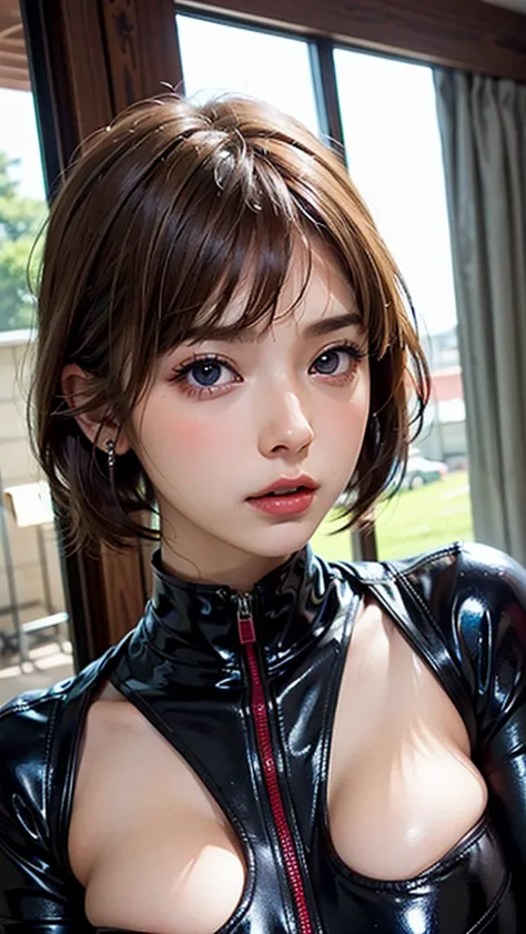 ((beautiful face:1.2)),masterpiece, best quality, one girl, skin-tight plug suit, perfect eyes, perfect face, kuvshinov, cowboy ...