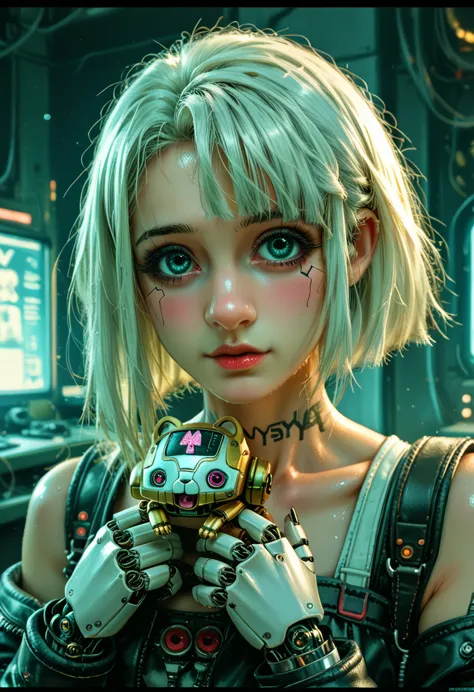 cute metal kitten., robot, cyberpunk style, ((complex details)), hdr, ((complex details, super detailed)), cinematic footage, vi...