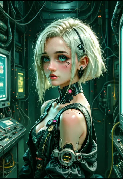 cute kitten made of metal., robot, cyberpunk style, ((complex details)), hdr, ((complex details, super detailed)), cinematic foo...