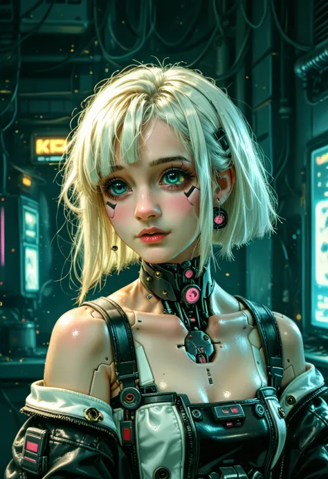 cute kitten made of metal., robot, cyberpunk style, ((complex details)), hdr, ((complex details, super detailed)), cinematic foo...