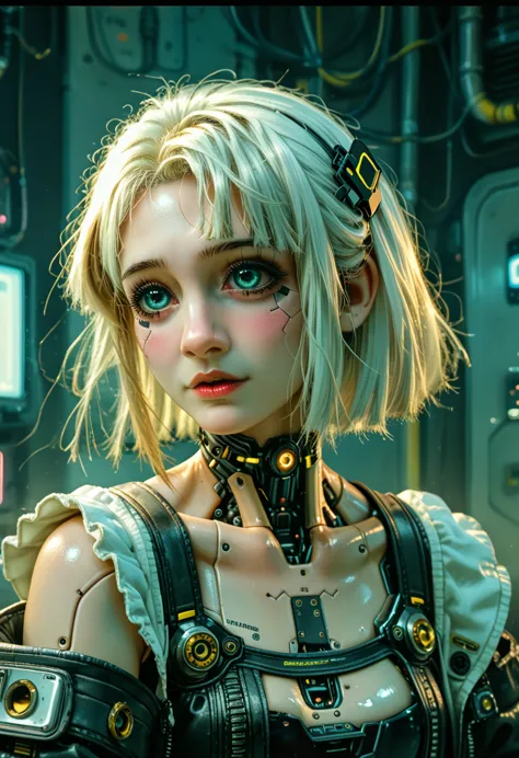 cute kitten made of metal., robot, cyberpunk style, ((complex details)), hdr, ((complex details, super detailed)), cinematic foo...