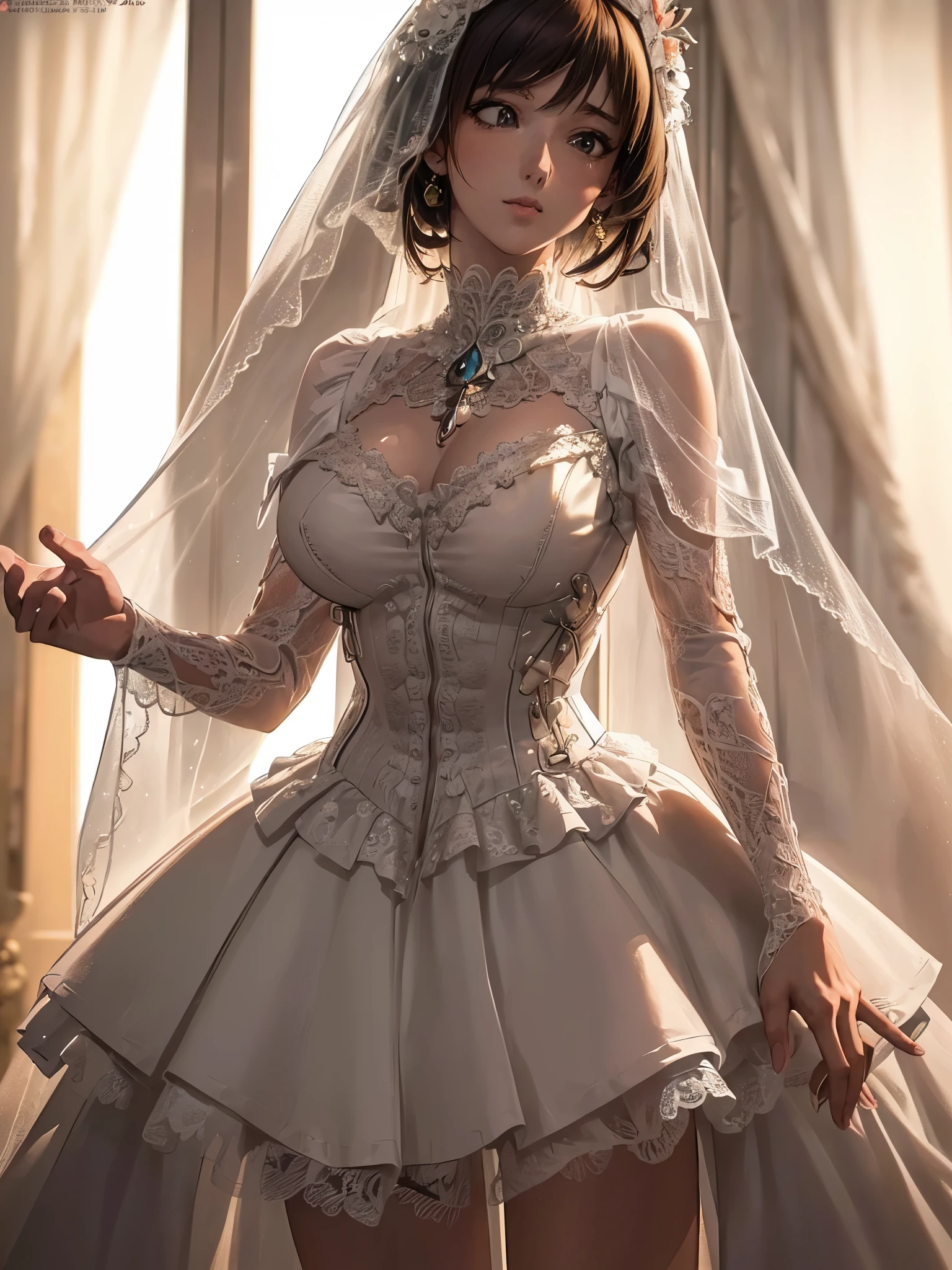 ((Best Quality)),(Ultra-high resolution),(Ultra-detailed),(Detailed depiction),((Best Anime)),The best of art.,Sharpness,Claire,Natural soft light:1.3,In the sunset (Adult women),(Beautiful color dress with attention to detail,Carefully designed lace,Off the shoulder),Evening Gloves,
(((Anatomically correct)))