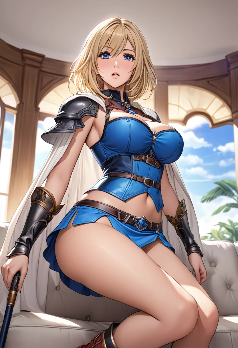 {{{nsfw:1.5}}},(masterpiece,Best Quality, beautifully、beautiful:1.2), Very detailed, colorful,Best details, from below:1.35, (adult,1,One Girl, Alone, Final Fantasy 12 Ashelia, Straight Hair, Ashelia’s Costume, Big Breasts:1.3 , 20m rise mini skirt,{{{Sit on the living room couch with your knees raised, Spread your legs:1.4}}},{{{Skirt Lift:1.5, Showing off her French cut panties:1.4,Camel Toe:1.25}}},Thigh-high boots, Thighs Thighs Thighs Thighs, gem,A look of contempt,See the trash,Red cheeks:1.2,Drooling:1.2,Trying to trample,From directly below:1.5,trembling, Ashelia, medium hair, blonde hair, blue eyes