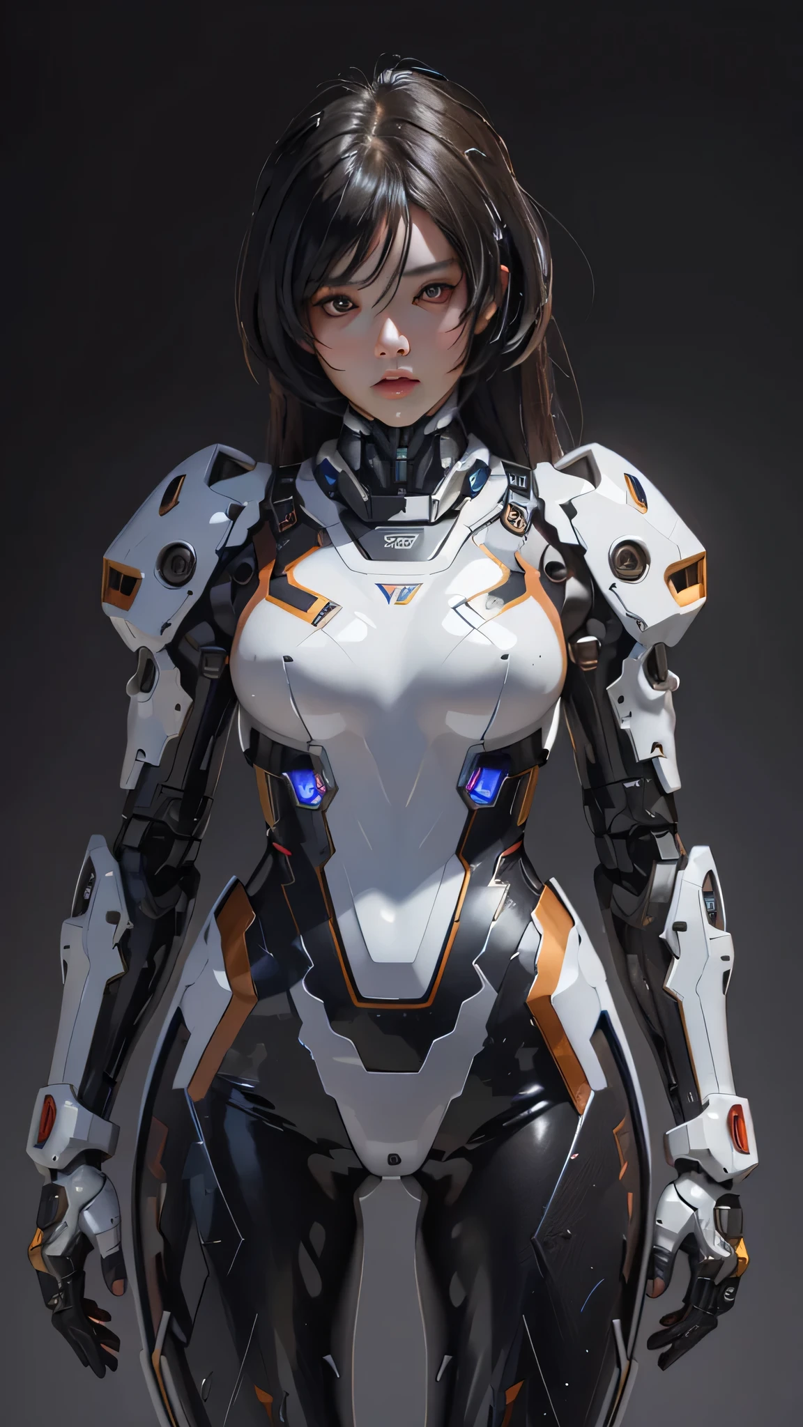 Textured skin, Super Detail, high details, High quality, Best Quality, hight resolution, 1080p, hard disk, Beautiful,(cyborgs),(Missiles from the chest),(Machine gun from both hands),beautiful cyborg woman,Mecha Cyborg Girl,Battle Mode,Girl with a Mecha Body,She wears a battle cyborg mech with a weapon,Fulll body Shot