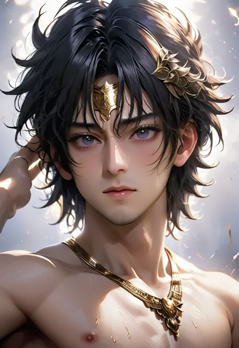 man greek god dark handsome japanese face popular god god々shii