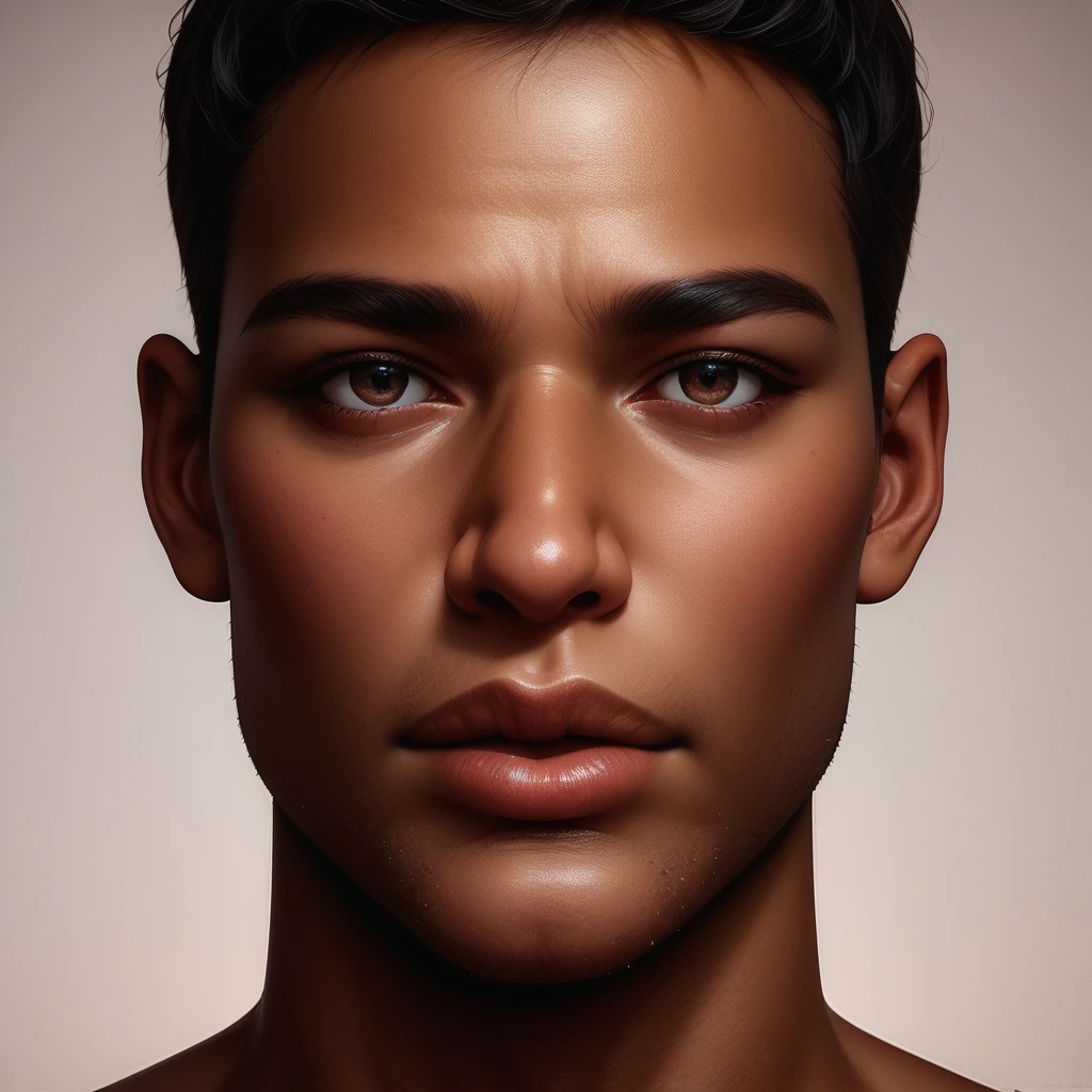 Realistic, soft skin, smooth, high quality, render, strong directional light sources, heavy diffusion of light, glamorous, full scene, sharp focus, elegant,Solo, Looking at viewer, Black Hair, High Resolution, Masterpiece, Anatomically Correct, Best Quality, HD, High Details, High Quality, Quality, Super Detailed, male, no face shadows, no shadows, no darkness