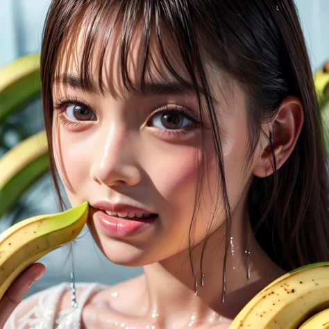 2 beautiful nogizaka girls, detailed portrait with extremely detailed features, (wet open lips licking and deep sucking hard a b...