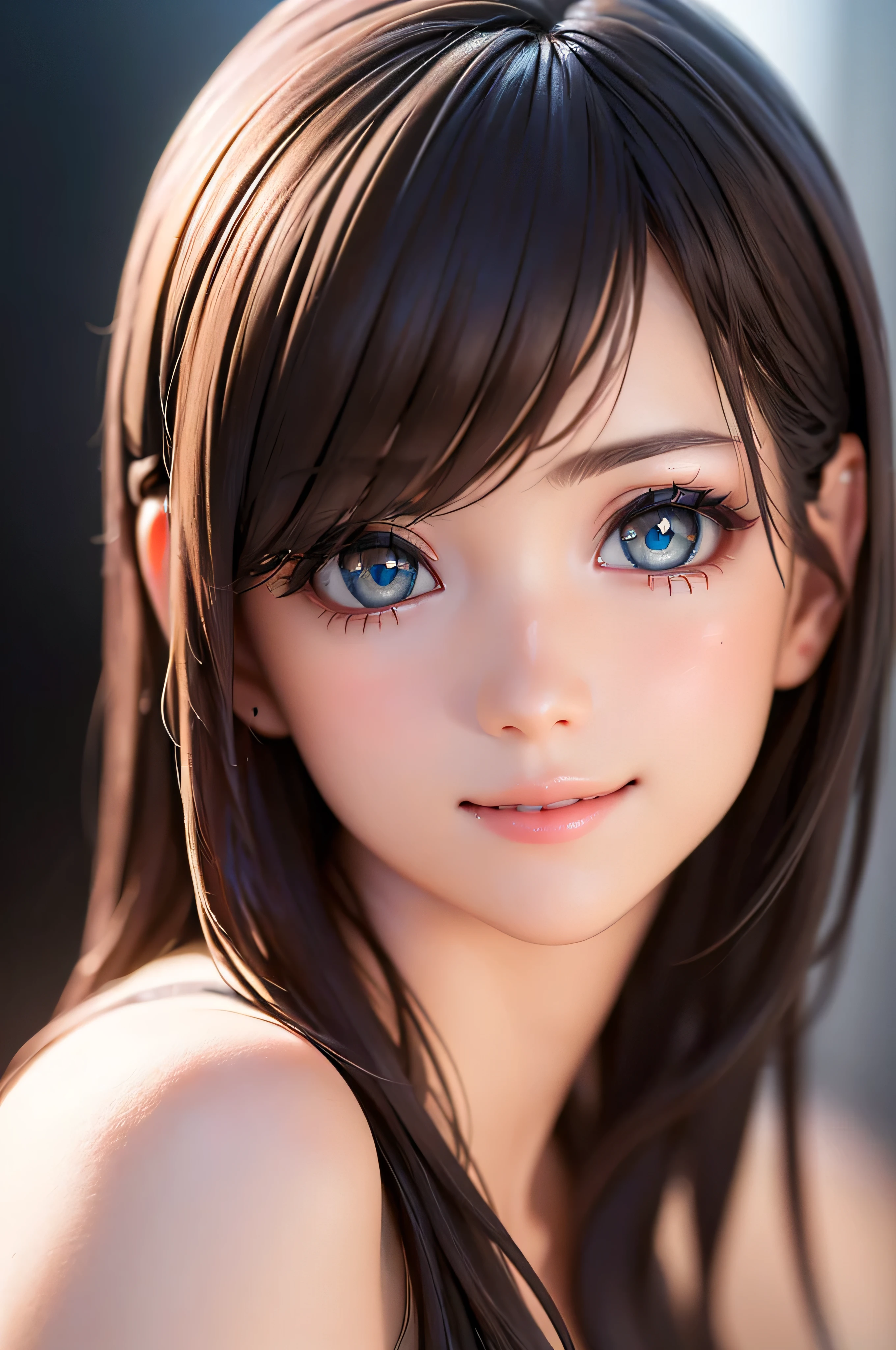 Baby Face, (photoRealistic:1.8), (masterpiece, Side light, Exquisite beautiful eyes: 1.5), masterpiece*Portraiture, Realistic, 3D Face, (Cute Face),Front view: 1.6、 (glowing brown eyes:1.2),Plump face:1.5,(We say:1.5)、(Captivating smile:1.2),Rosy Mouth,Because I&#39;m Slim,Abdominal muscles, Shiny Hair, Glowing Skin: 1.5、Medium chest,Cleavage、alone,(stand)、(School Swimsuit)、(Character Focus:1.5、Portraiture:1.5、Upper Body),Poolside, 