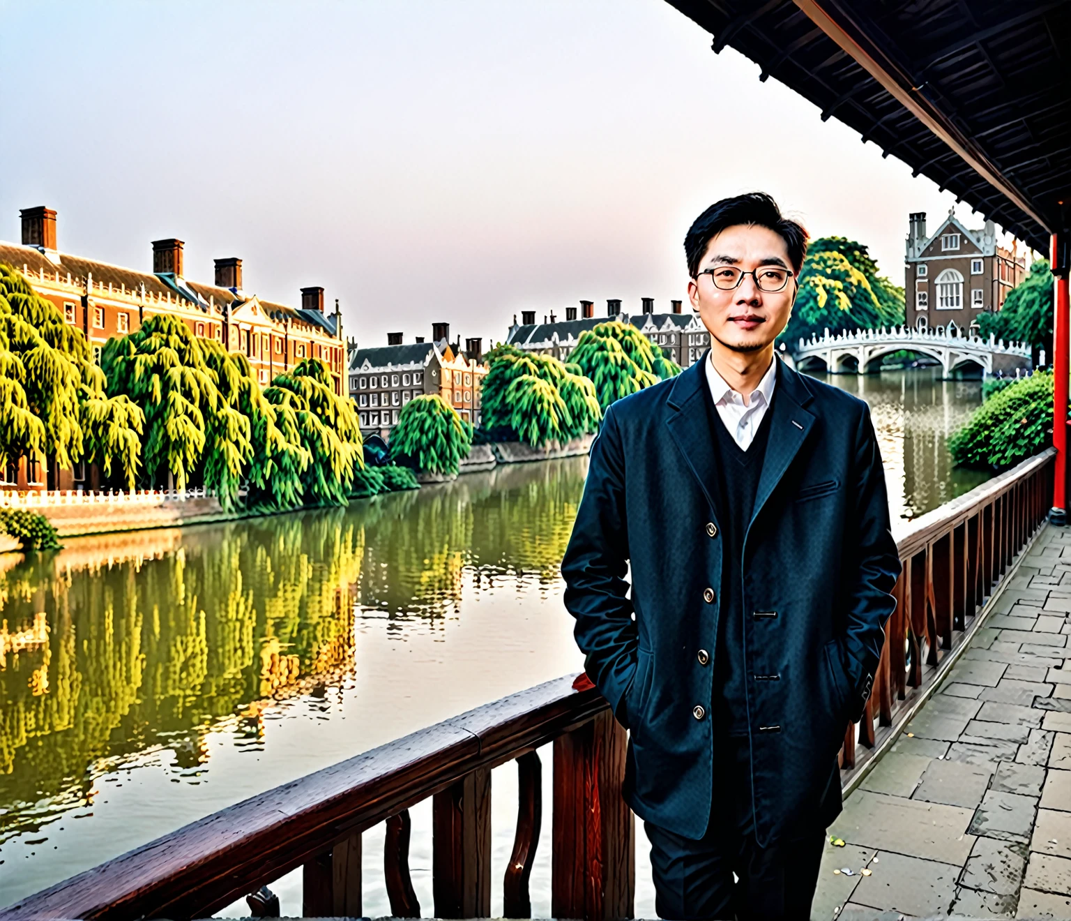 Xu Zhimo〈Goodbye Cambridge〉     quietly，It’s the farewell Shengxiao，Silence is Cambridge tonight