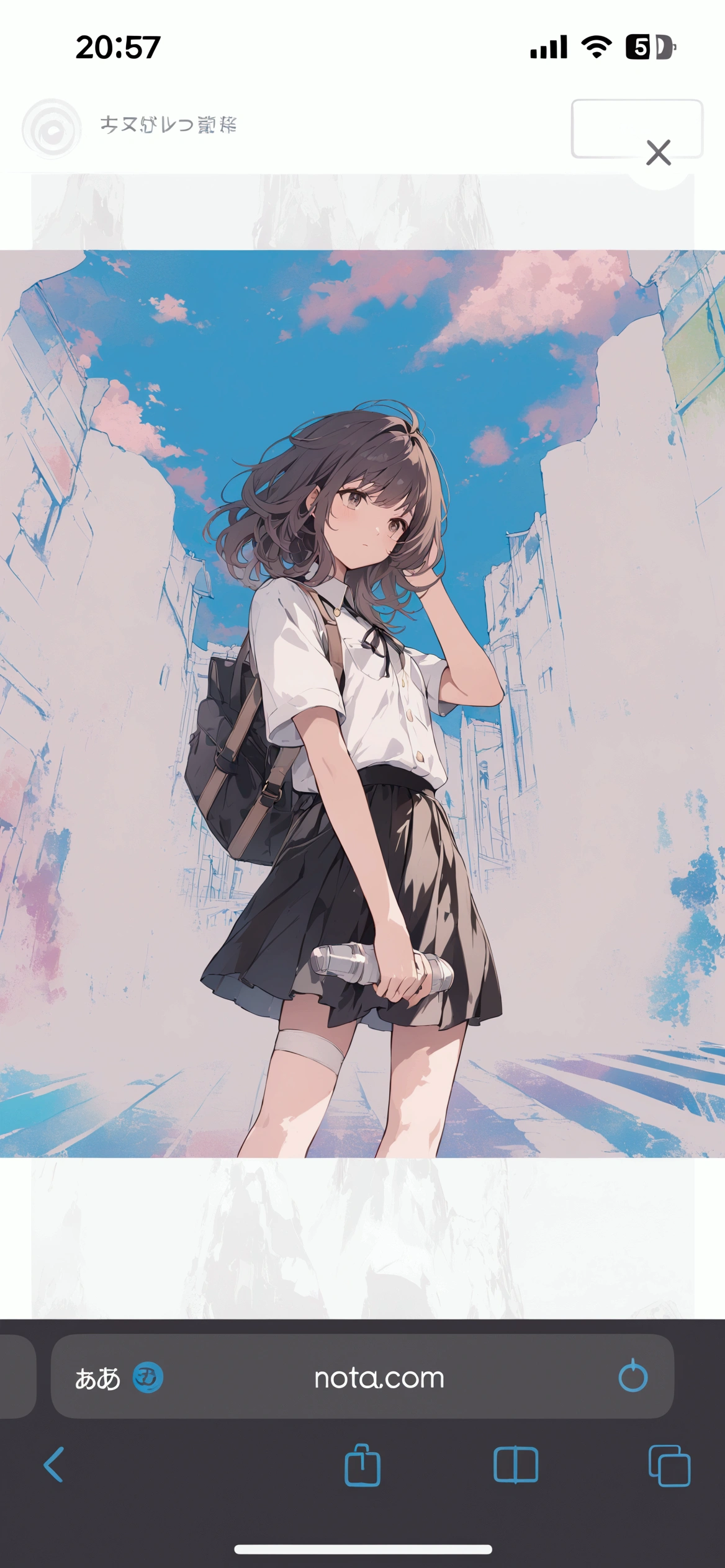 walk, Landscape, Full body illustration,uniform,