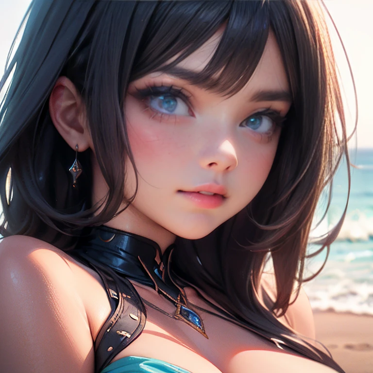 full body Waifu beautiful detailed eyes, beautiful detailed lips, extremely detailed eyes and face, longeyelashes, 1girl, Sensual, young woman, Sexy medium / large breasts, beautiful feminine face, nice sexy thighs, slim, sexy, erotic, beautiful clothes, perfect body, perfect anatomy of female, cinematic lighting and framing, (best quality,4K,8k,highres,masterpiece:1.2),ultra-detailed,digital painting,portrait,glamorous,highly detailed,soft lighting, vivid color tones ((masterpiece)), ((best quality)), (ultra-detailed) fofo, flirt, gaze, sexy look, half-closed eyes, head tilt, Full lips, thick lips, to the Makeacs, model test, walking on the beach, Dark, melancholic nocturnal, Dark fantasia style, highly detailed, detailed eyes, detailed face, absurdities, 4K