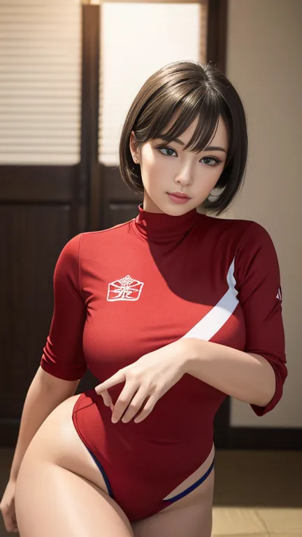 soccer supporter girl、urawa 、team urawa uniform,urawaレッドダイヤモンズ、urawaレッドダイヤモンズ、breathtakingly beautiful.breathtakingly beautiful....