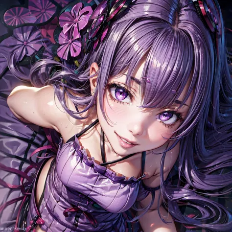 detailed, yuzuki yukari, gloss lips, sexy lips, look at, saliva, focus armpit, first-person view, spread armpit, look up, seduct...