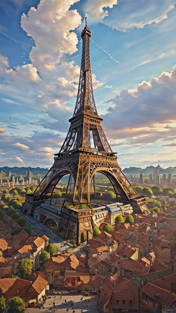 High resolution, masterpiece, accurate, Best Quality, High-resolution model, Very detailed, Ultra high definition, Eiffel Tower