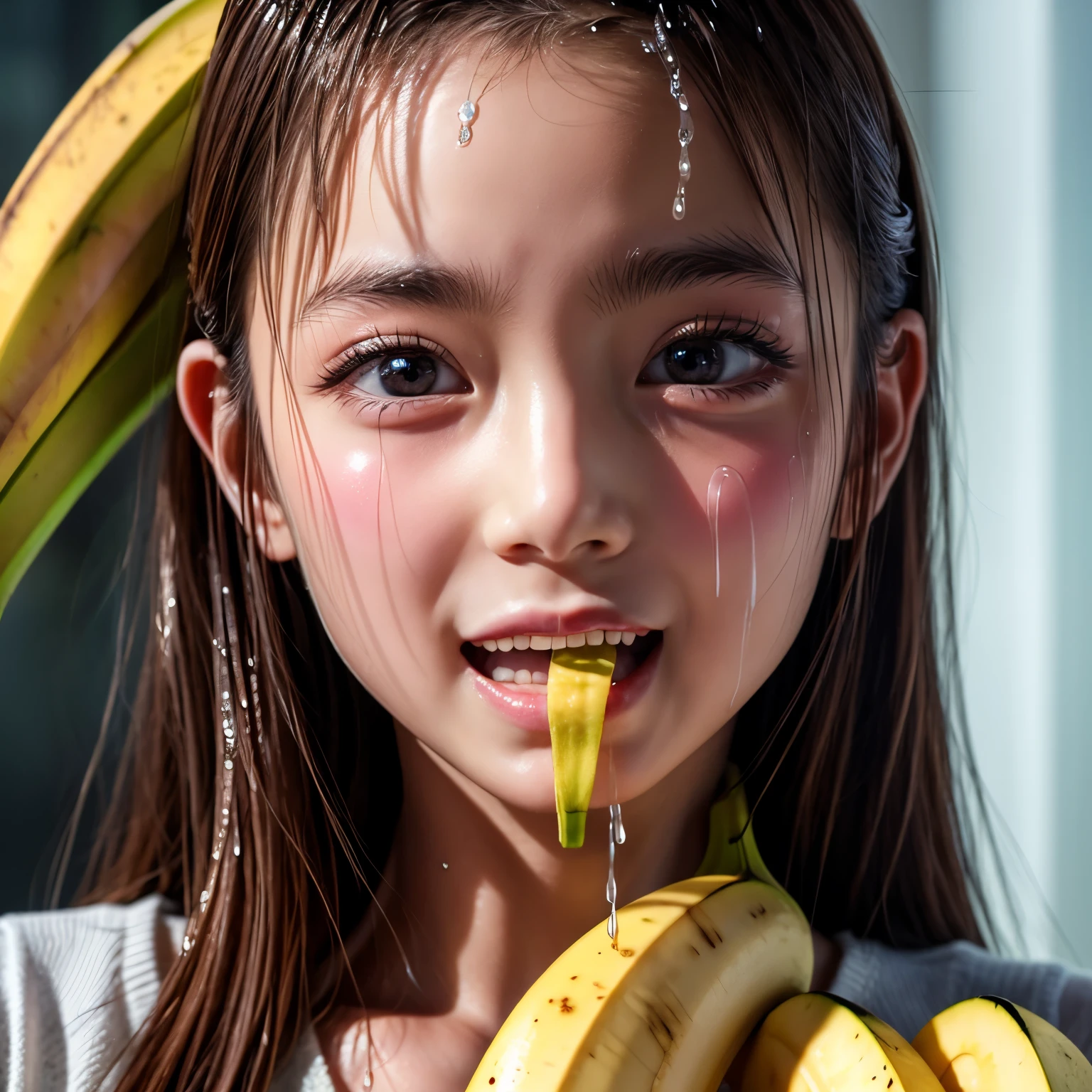 2 beautiful NOGIZAKA GIRLS, detailed portrait with extremely detailed features, (wet open lips licking and deep sucking Hard a banana:1.6), dynamic and joyful expressions LifeLike Rendering, professional photorealistic hyperdetailed (TopQuality 8k masterpiece:1.2),ultra-detailed,(realistic,photorealistic,photo-realistic:1.37), detailed Reflective eyes,beautiful detailed lips,extremely detailed eyes and face,longeyelashes. NOGIZAKA Girls