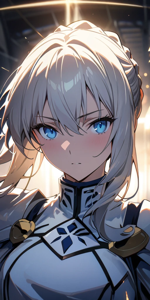 (masterpiece:1.2), (highest quality:1.2), Perfect Eyes, Perfect Face, Perfect lighting,1girl，to know, holding sword artoria pendragon \(fate\), fate \(series\) perspective beautiful, aesthetic, detailed, beautiful color amazing quality, best quality, high quality,Arena