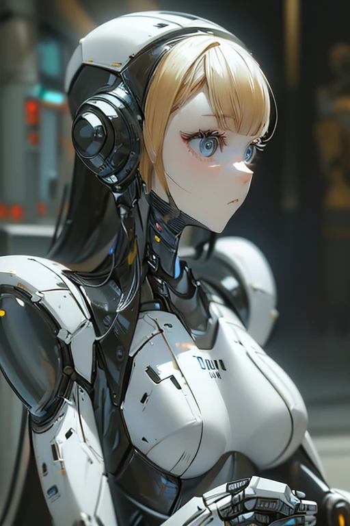 (masterpiece),(Highest quality),(Super detailed),(Best illustrations),(Best Shadow),(Absurd),(Detailed Background),(so beautiful), 16K, 8K, 4K,(Best Shadow),robotization,woman ,big bust,Robot Joint ,Metal skin,Black robot Suit,long hair,a black robot suit that covers the whole body,robot hand,cyber bodysuit,mecha head,robotization, transforming into robot,(Detailed hands and fingers:1.2),perfect anatomy,cybernetic girl,sci-fi armor,cyborg girl,Wires are connected to the back of the body,