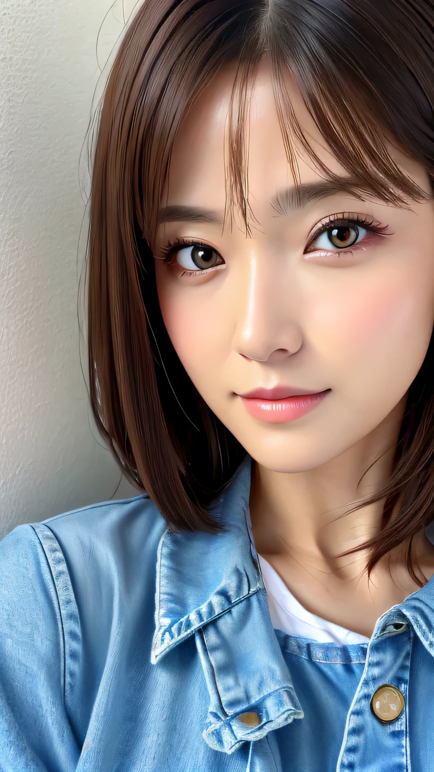 (Representative works:1.3)、(8k、Realistic、RAW Photos、Best image quality:1.4)、(30 year old mature woman)、Small face、Beautiful Face、(Realistic Face)、No makeup、Natural Makeup、light makeup、 (Dark brown hair)、Beautiful hairstyle、Realistic eyes、Beautiful details、 (Realisticな肌)、Beautiful Skin、 (Casual Fashion)、 Confused、 charm、超High resolution、Ultra-realistic、 High resolution、Golden Ratio