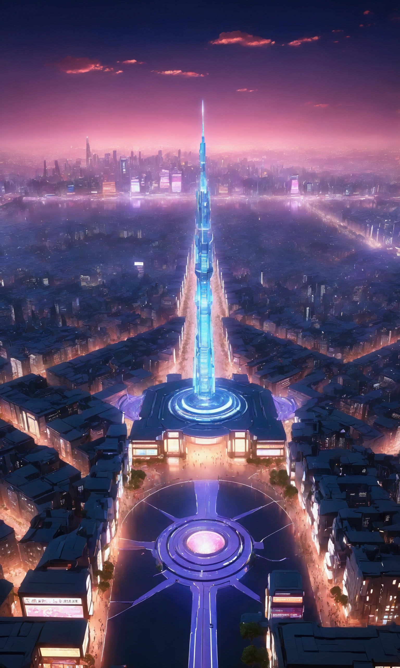 masterpiece, best quality, ultra-detailed, high resolution,High quality, high definition images, full HD, 8k,(Anime Style:1.3), Future City