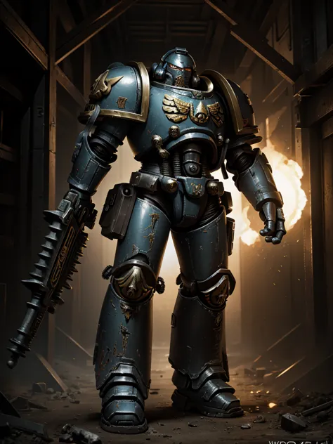 power armor, warhammer 40k, adeptus astartes, sci-fi