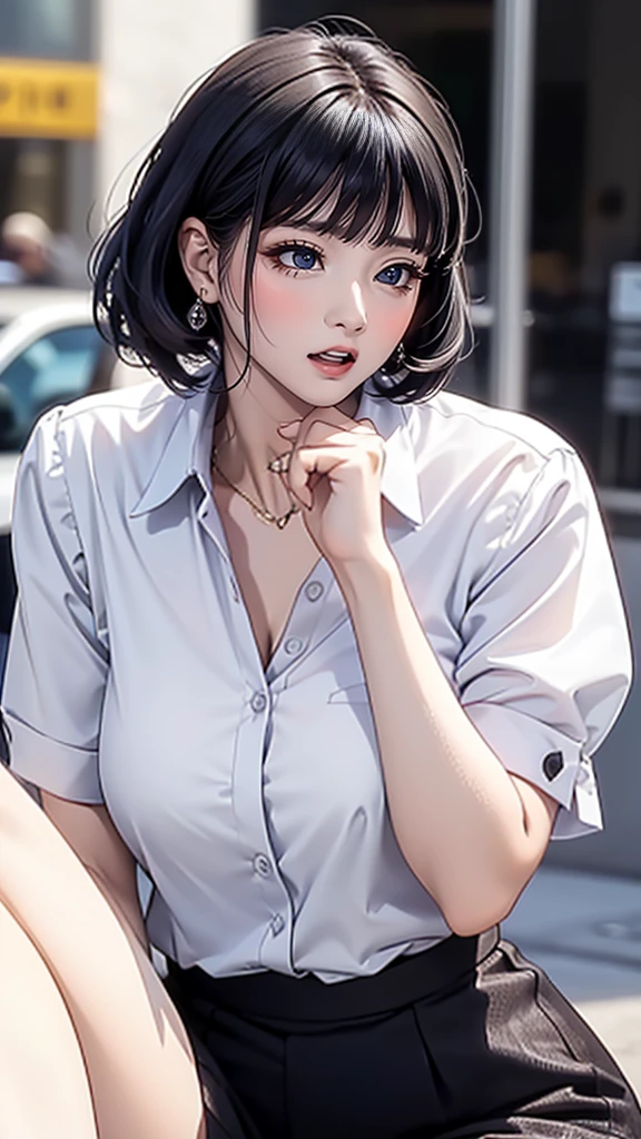 random office lady fashion,(Thin type),(large breasts),(random pose),(random hairstyle),(Cinematic scene,Highest image quality,(8K), Ultra-realistic, Best Quality, High quality, High Definition, high quality texture, high detailing, Beautiful detailed, fine detailed, extremely details CG, Detailed texture, realistic representation of face, masterpiece, presence, Dynamic, Bold)