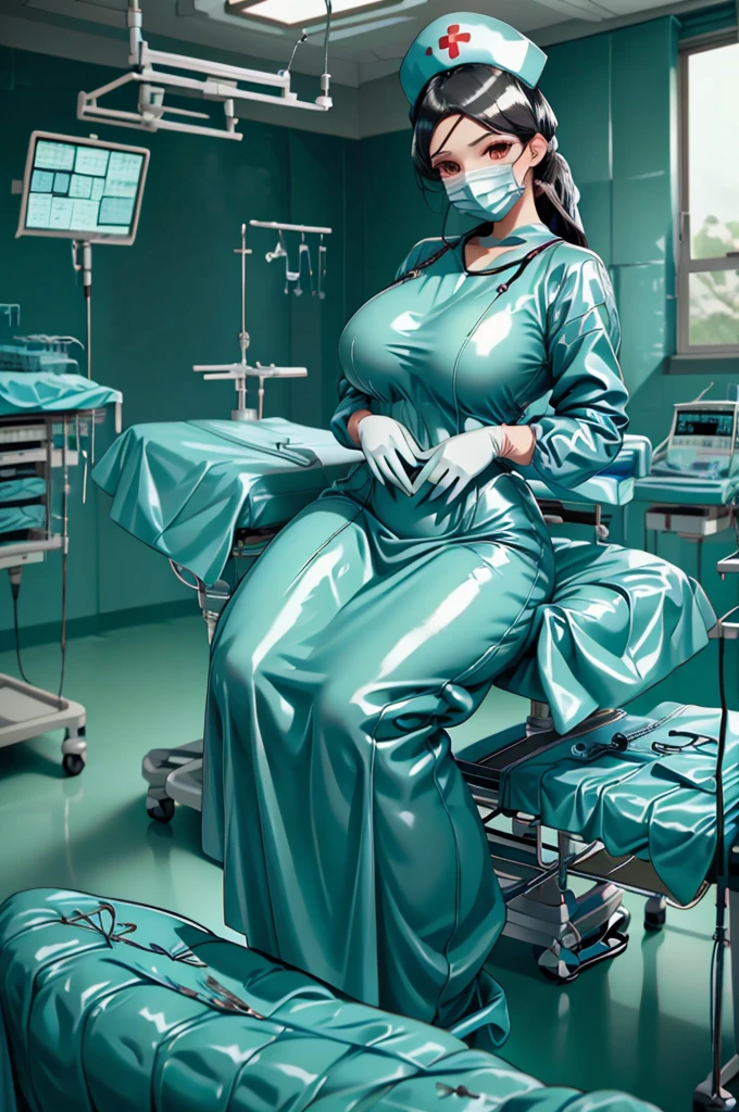 nurse uniform,hospital, latex nurse suit,nurses,busty,elbow gloves,labcoat,black hair woman,red eyes , gigantic ,medical instruments,asian nurse,two nurses,speculum,examination room,oversize ,big ass ,strap on, lay on table ,legs spreaded,giving birth,gyno chair , dentist,Milf,latex,red uniform,oversize breasts,diaper