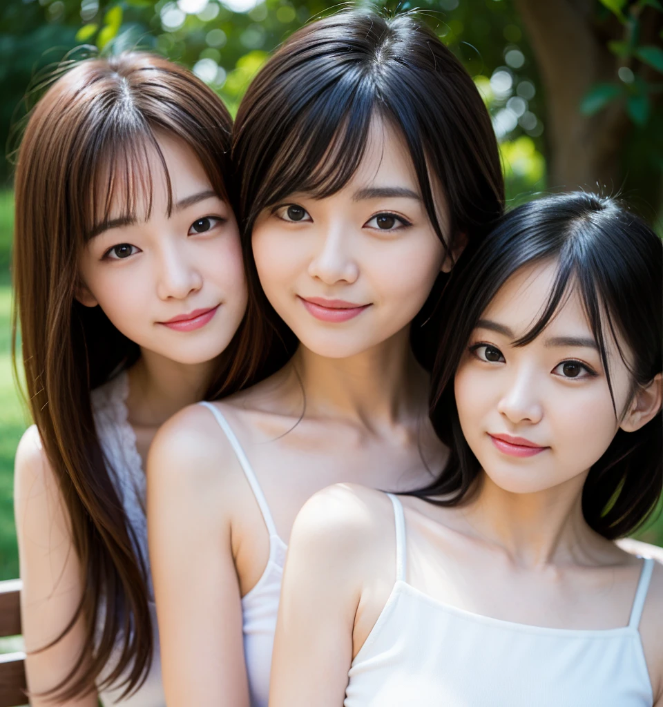 Best Quality、8k、Best image quality、Professional Lighting、Natural Light、Ultra-high resolution、Clear photo、Beautiful and delicate skin、No makeup、thin、Two mature women in their 40s、Very beautiful、The cutest Yuriko Ishida、baby face:1.6、White skin:1.8、Exquisite appearance、Two people who love each other:1.8、{{kissu2 people々々々:1.8、Embrace each other:1.8、Someone&#39;chest:1.8、The background is outdoors、Around town