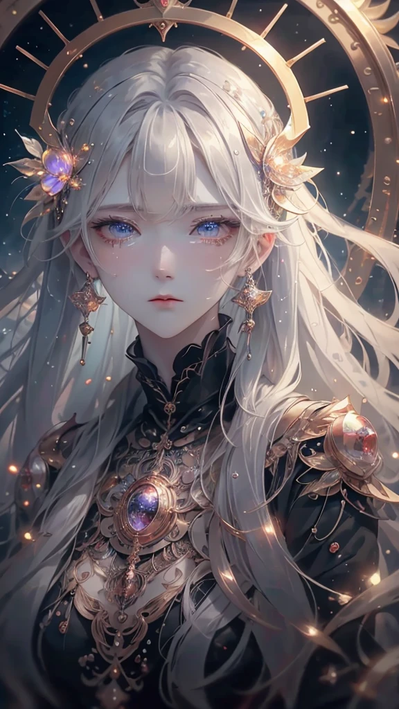 masterpiece, ultra detailed, HD, Anime style, Japanese anime, vertically oriented, high-quality illustration. A close-up of eyes, a soft yet detailed anime aesthetic. The focus is on the eyes, where the star is clearly reflected in the center of the iris. Around the eyes, intricate fractal patterns extend from the iris towards the outer edges, creating a mesmerizing and geometric design. The fractal shapes glow softly, contrasting with the subtle shadows and highlights around the eyes, enhancing the focus on the star. The mouth, slightly visible in the frame, adds a subtle emotional expression, complementing the intricate and mysterious fractal effect. The overall composition emphasizes a sense of otherworldly beauty and complexity., Anime Style,Eyelashes, peerless beauty, 4k quality, gorgeous light and shadow, Tyndall effect, highly detailed, the best quality, 8k quality,Narin,1 girl,Beautiful eyes