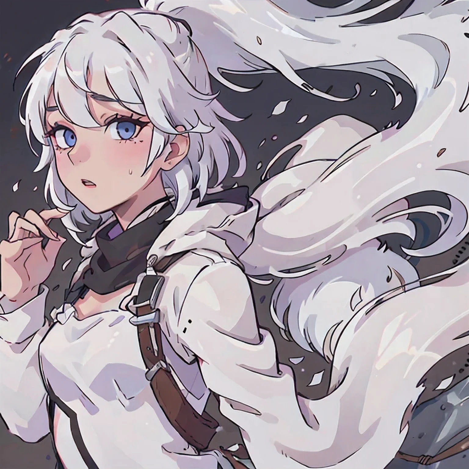 White hair