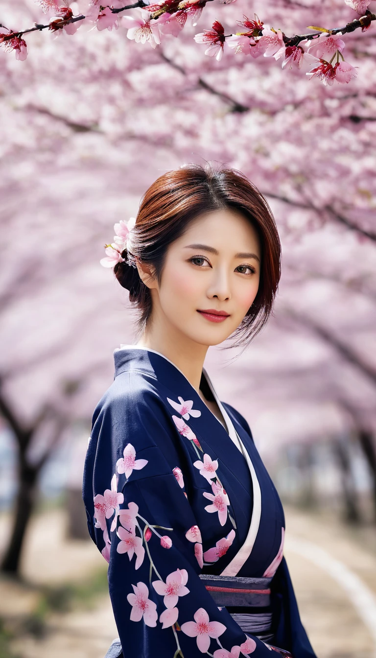 actress、cherry blossoms、genuine、photograph、High resolution