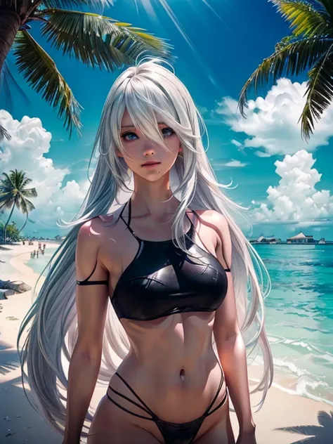 1 girl, a2, characters from nier automata, yorha type a no. 2, (cool and beautiful face:1.1, extremely detailed eye and face, sh...